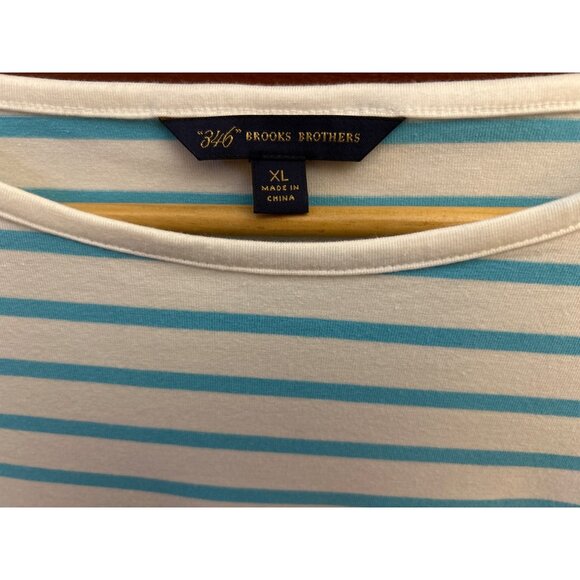 Brooks Brothers Nautical Striped Preppy Coastal Shirt XL Resortwear New England - Picture 4 of 6